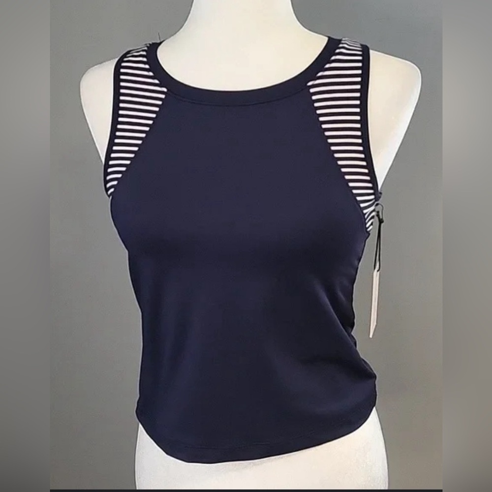 NWT Sincerely Jules Crop Golf Tennis Sports Bra Tank Top